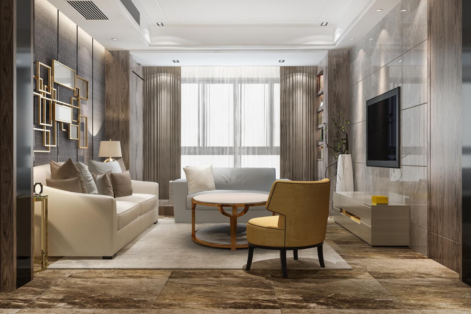 ห้องนั่งเล่นลักชัวรี่ของ SP Furniture